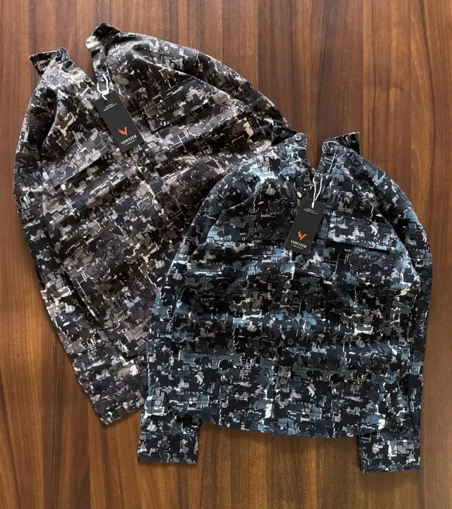 New balanciaga printed woolen shirt premium quality original fabric